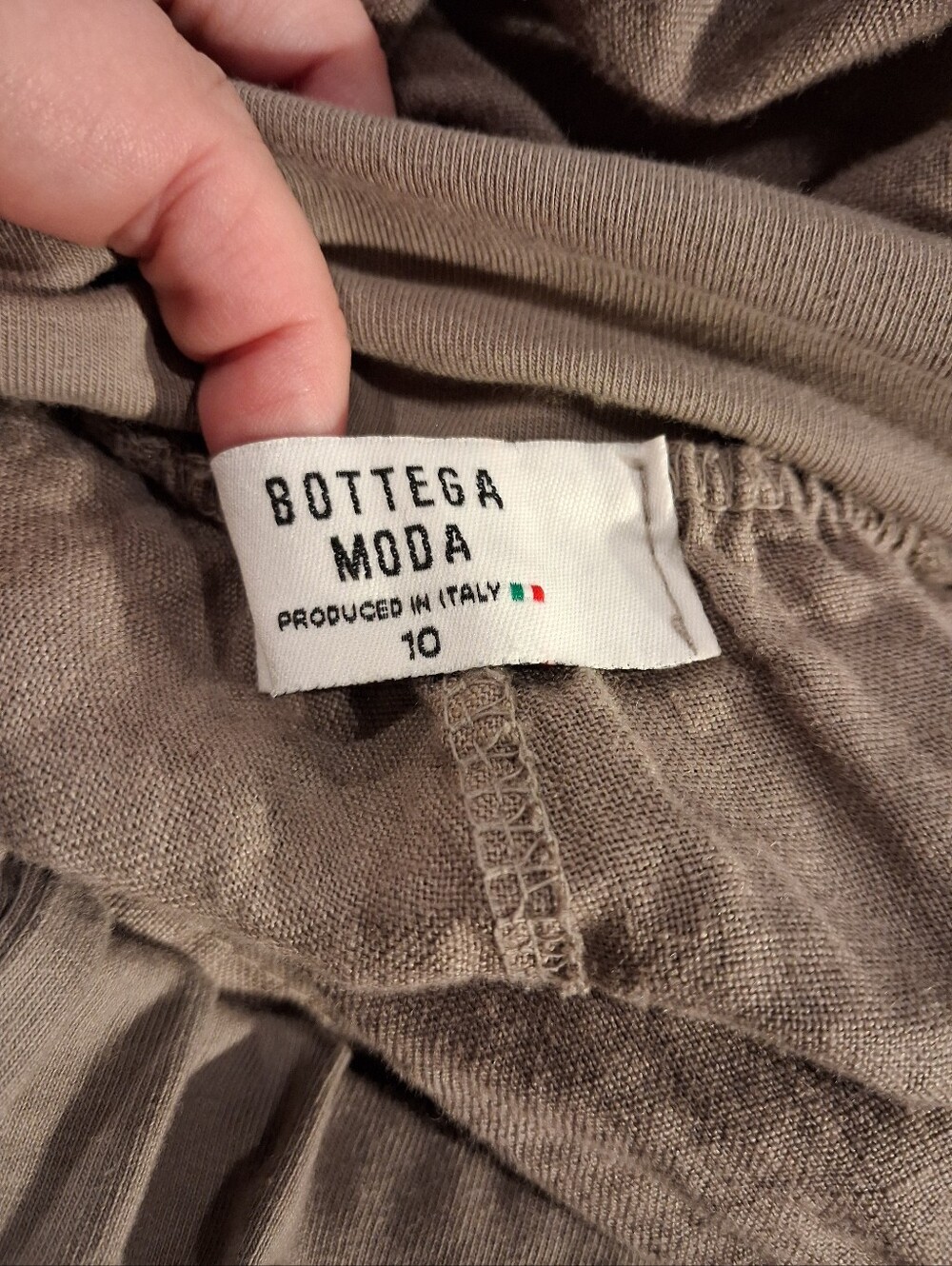 Bottega Moda Size 10 Boho Comfort Linen Pull On Pants - Picture 4 of 5